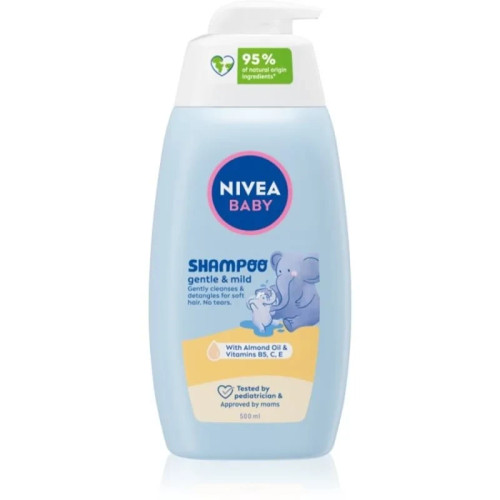 شامپو سر کودک نیوا NIVEA BABY نرمکننده حاوی روغن بادام حجم 500میل