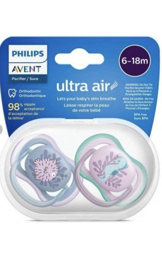 پستانک ارتودنسی اونت مدل UltraAir بسته 2 عددی مناسب 6 تا 18 ماه