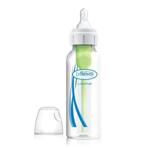 شیشه شیر باریک طلق 250 میل آپشن لول 1 دکتر براون Dr Browns81005