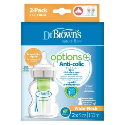 شیشه شیر 150 میل تپل طلقی دکتر براون Dr.Browns 52600