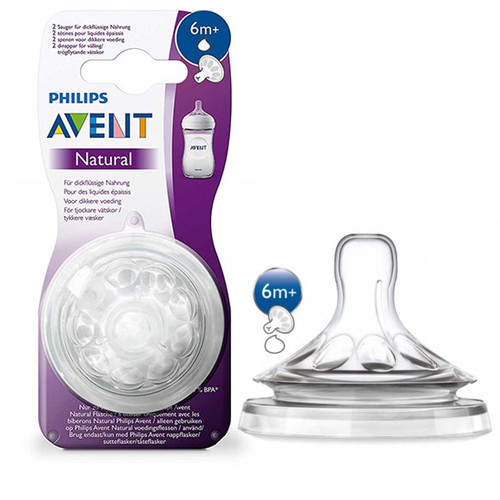 سرشیشه اونت مدل Avent Natural جریان آزاد ۲ عددی +۶ماه